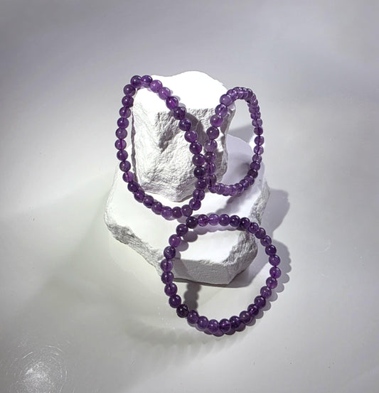 Amethyst Armband klein - natürliche Amethystperlen  violett

