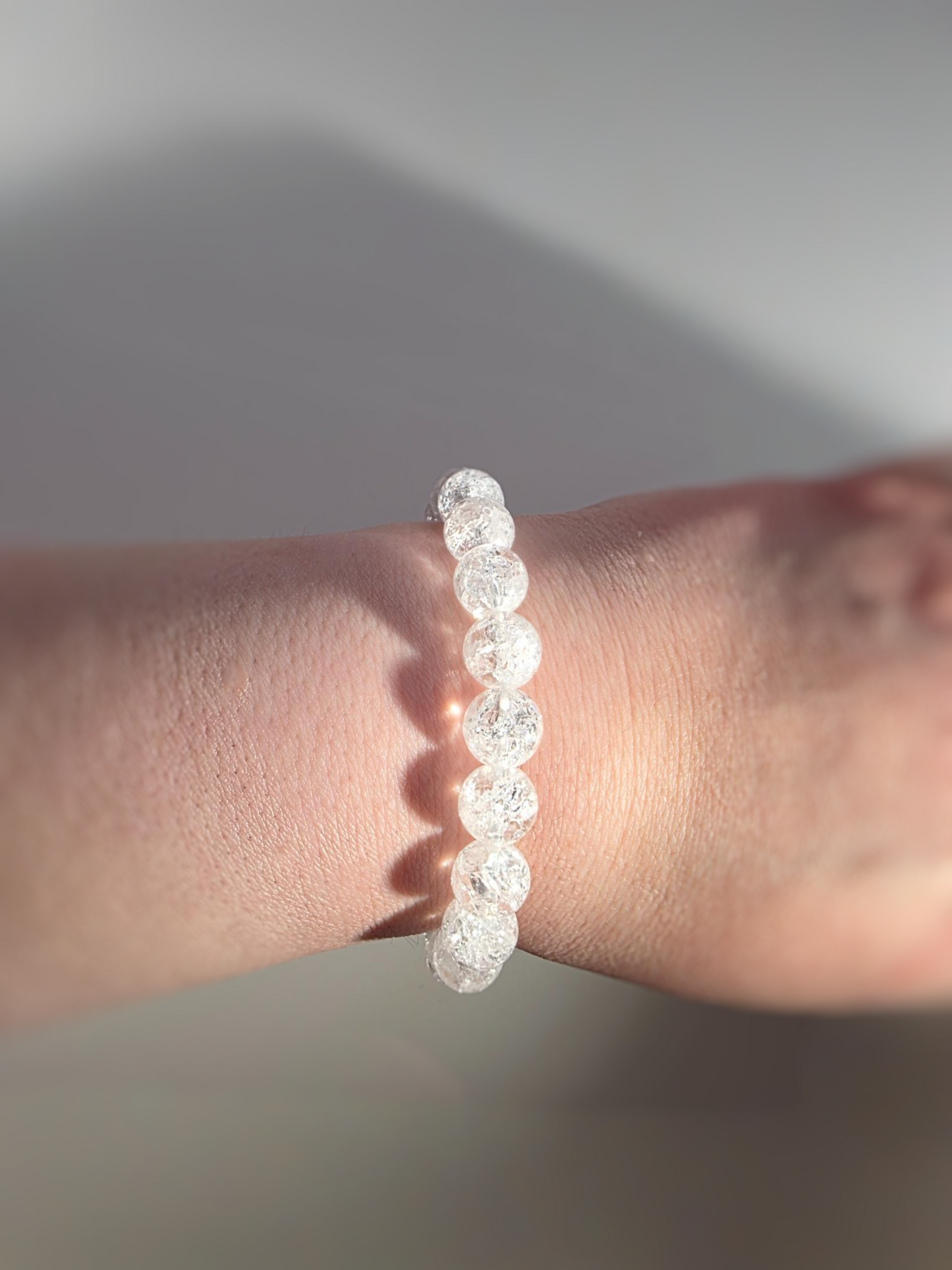 Crackle Quarz Armband Nahaufnahme - Premium Qualität farbenfroh
