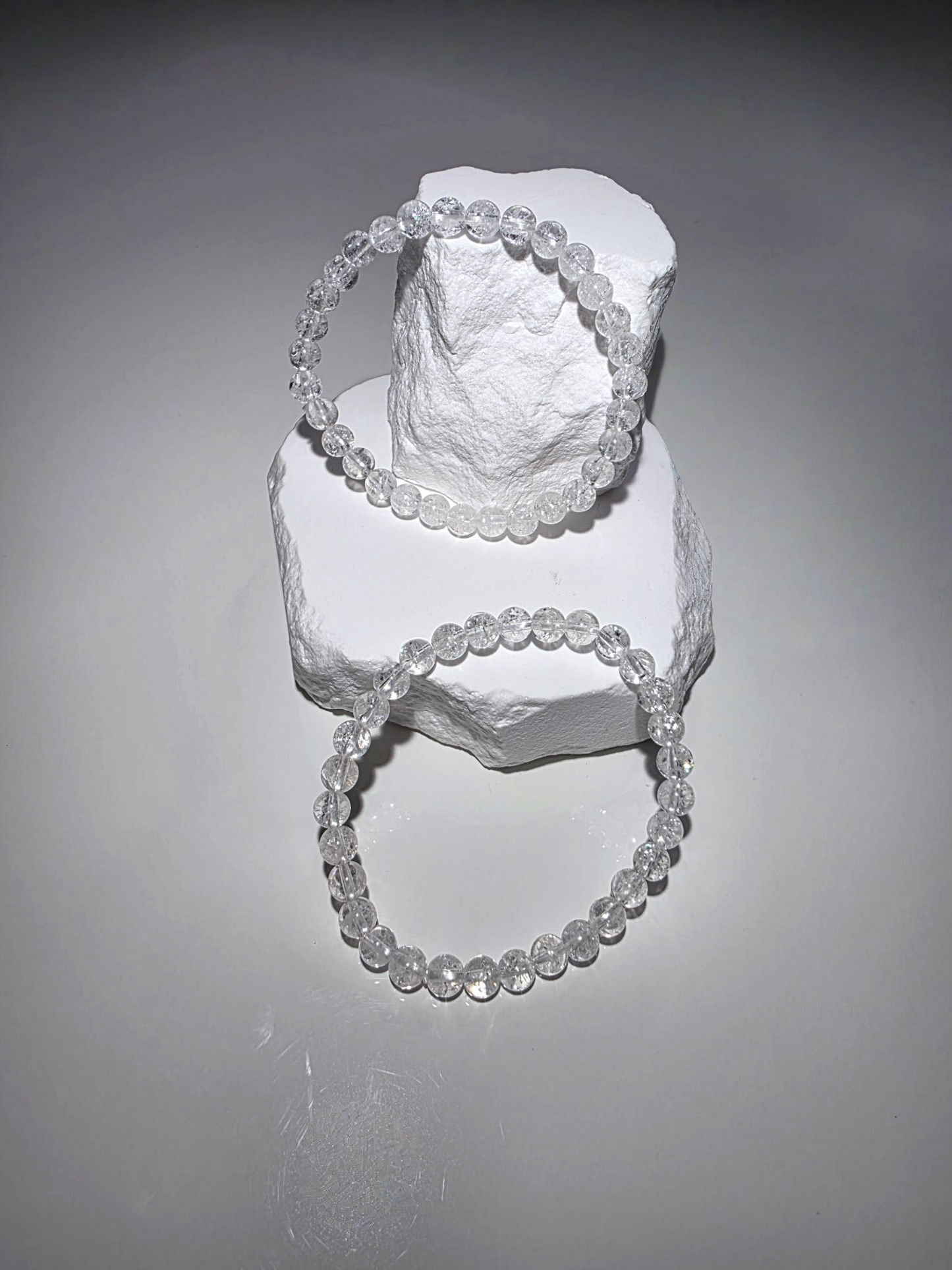 Crackle Quarz Armband Seitenansicht - 