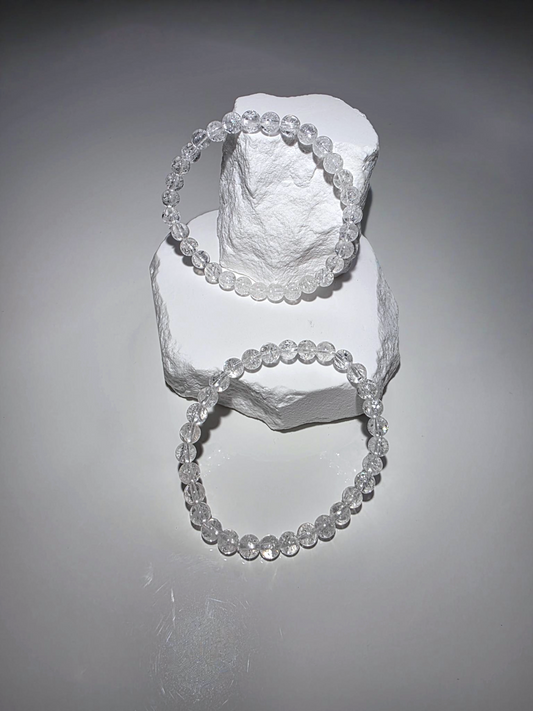 Crackle Quarz Armband Seitenansicht - 