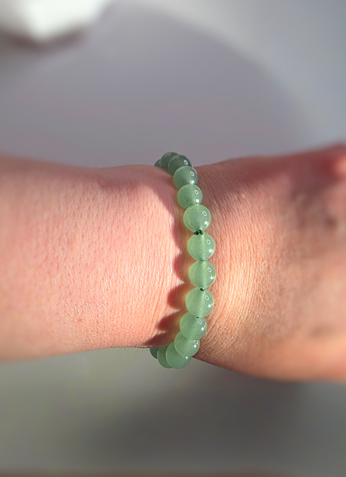 Grünes Aventurin Armband Gesamtansicht - Heilstein Accessoire
