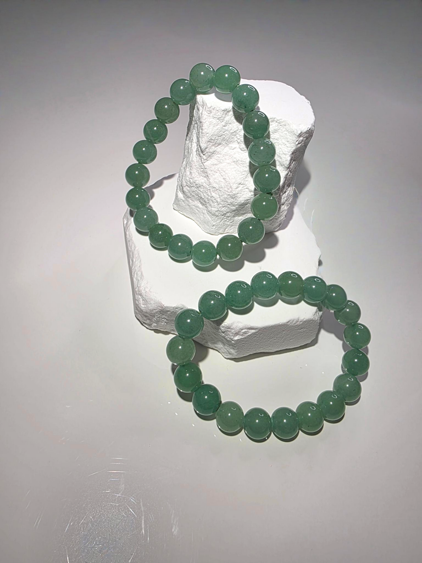 Grünes Aventurin Armband klein - zarte Glücksstein Perlen
