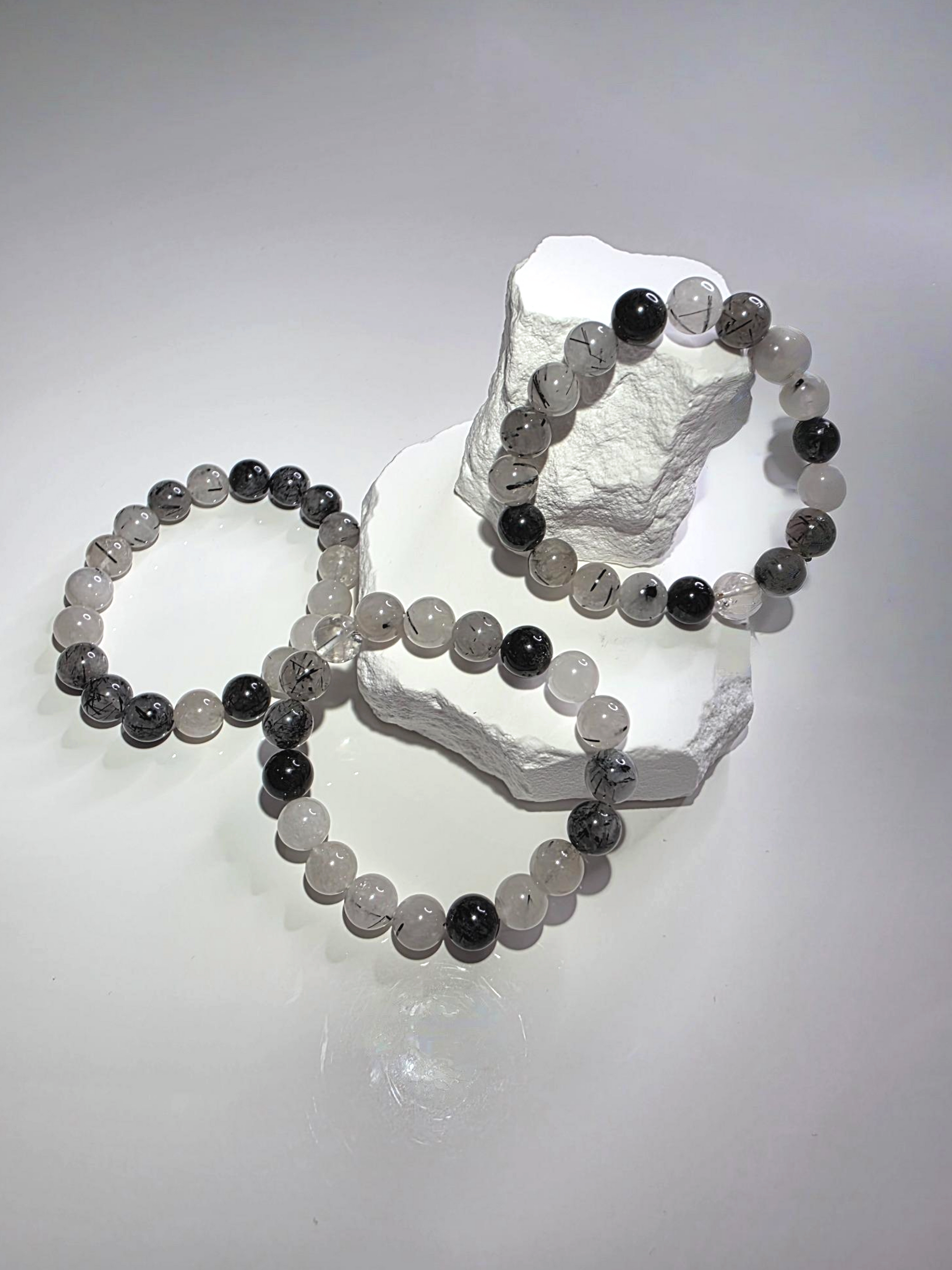 Turmalin Quarz Armband klein - zarte Perlen Schutzstein

